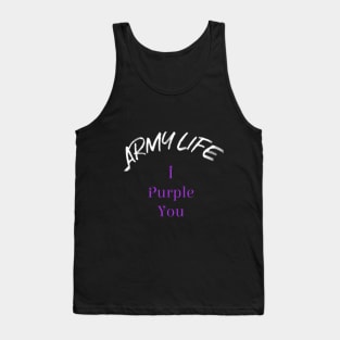 Purple Army Tank Top